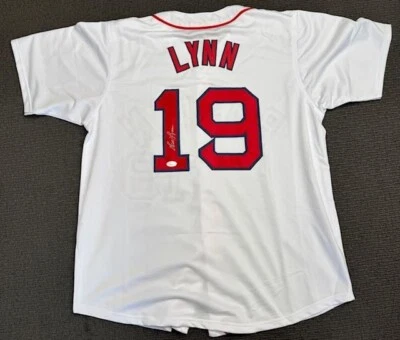 FRED LYNN SIGNED AUTOGRAPHED AUTO JERSEY JSA WITNESSED **BOSTON RED SOX** - Image 1 of 4