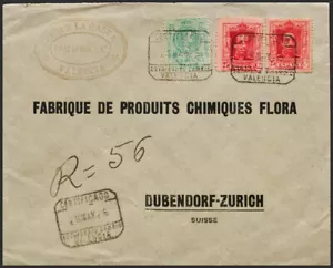 España. Alfonso XIII Correo Certificado. SOBRE 317(2), 275. 1905. 25 cts carmí - Imagen 1 de 1