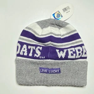 Weber State University Wildcats De Colección Gorro de Invierno con Puños Sombrero Deportivo Gorra de Esquí Nuevo con Etiquetas - Imagen 1 de 10