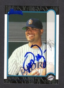 1999 BOWMAN #437  Omar Ortiz  ROOKIE  SAN DIEGO PADRES SIGNED AUTOGRAPH AUTO COA