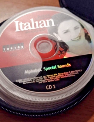LANGUAGE LEARNING CD: ITALIAN LANGUAGE INSTRUCITION 9 DISKS 2004 w/case - Image 1 of 4