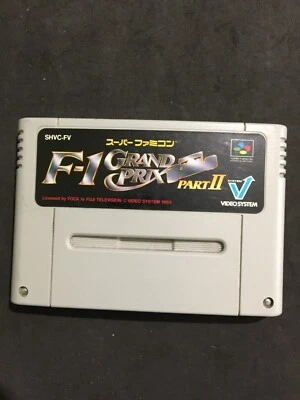 F1 GRAND PRIX PART II SUPER FAMICOM SFC USATO JAPAN SOLO CASSETTA - Immagine 1 di 2