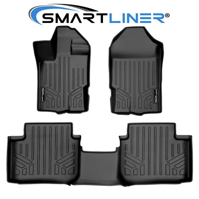 SMARTLINER Custom Fit Floor Mats 2 Row Liner Set 2019-2021 Ford Ranger SuperCab Foto 1 de 4
