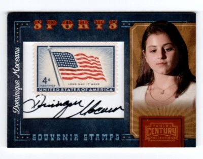 Dominique Moceanu Autograph 2010 Panini  Century Collection Stamp 16/50 - Image 1 of 3