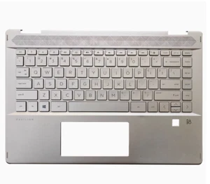 For HP Pavilion X360 14-DH Palmrest with Keyboard Silver Edge L53785-001 - Afbeelding 1 van 1