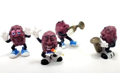Lote De Colección De 4 Figuras De Aplausos Juguetes California Rasins Calrab 1987 y 1988 Foto 1 de 4