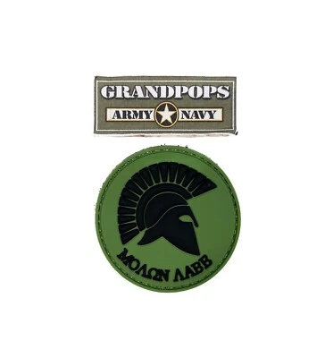 PARCHE TÁCTICO OLIVA MONÓTONO MOLON LABE MORAL Foto 1 de 4