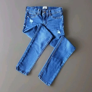Jordache Jeans Girls Sz. 10 Super Skinny Distressed Medium Wash Demim Pants - Picture 1 of 17