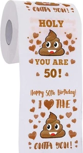 50th Birthday Gifts for Women, Men, Her, Him 1 Count (Pack of 1), 50th-Brown - Picture 1 of 9