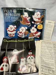 Kits de adornos navideños vintage de fieltro navideño de vacaciones y sultán 3137 y 32004 - Imagen 1 de 4