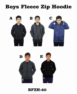 1-3PK Kid Fleece Zip Up Hoodie Hoodie For Boy Unisex Zip Hoodie Sweat Shirt - Picture 1 of 43
