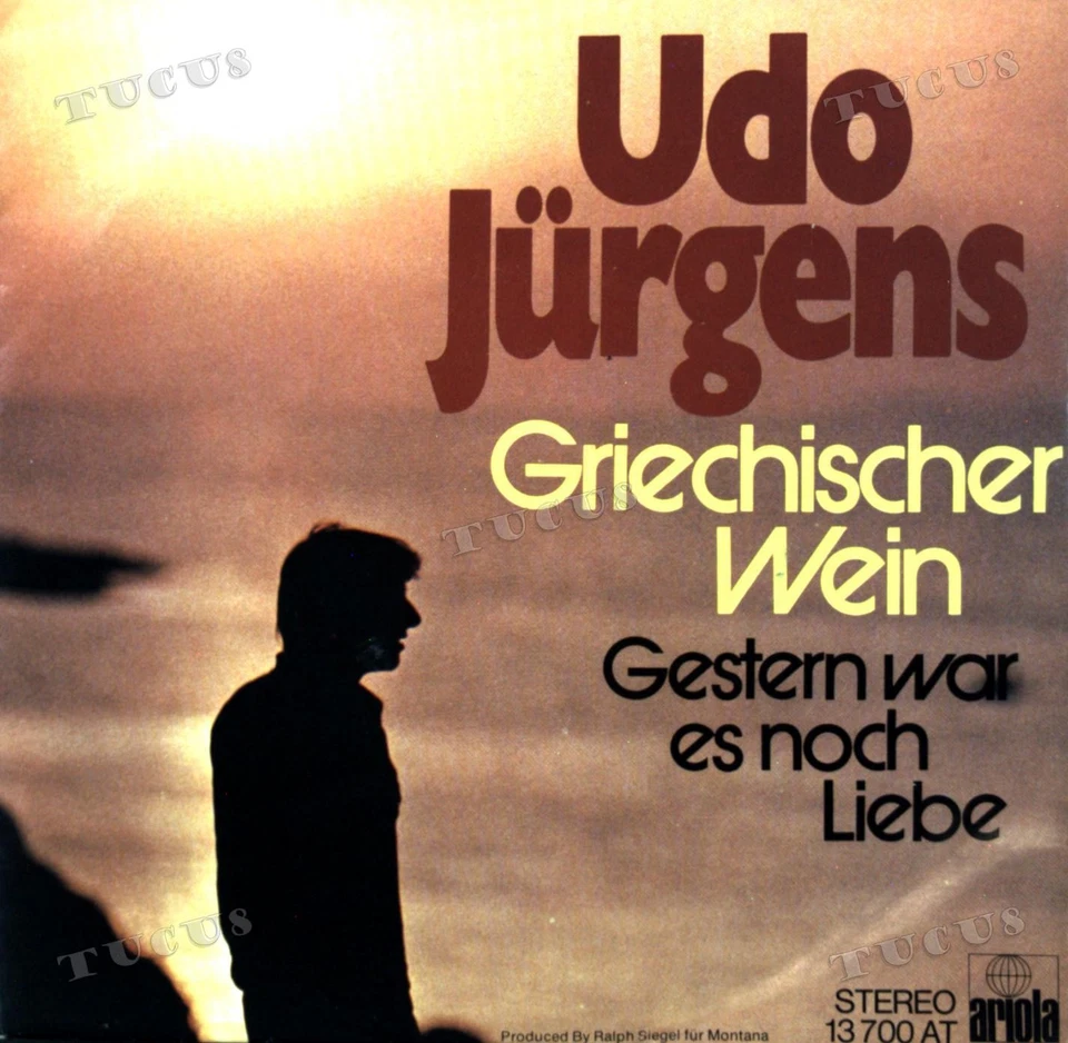 Udo Jürgens - Griechischer Wein 7" (VG+) '* - Image 1 of 1