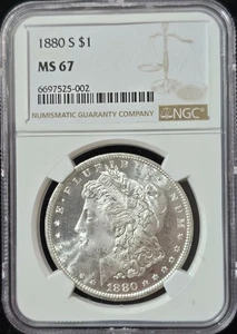 1880-S Morgan Dollar MS-67 NGC VIDEO - Picture 1 of 6