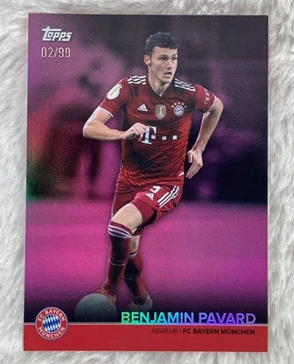 2021-22 Topps FC Bayern Munchen Team Set Men's Pink /99 BENJAMIN PAVARD #BCM-BP - Image 1 of 2