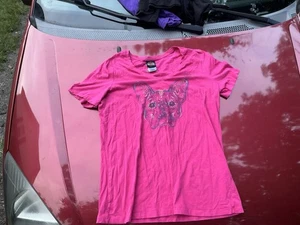 Harley Davidson Effingham IL. French Bull Dog Damen T-Shirt rosa Gr. XL - Bild 1 von 5