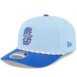 Hombre New Era Azul Claro/Azul Seattle Mariners 2025 Cuatro de Julio 9SEVENTY - Imagen 1 de 5