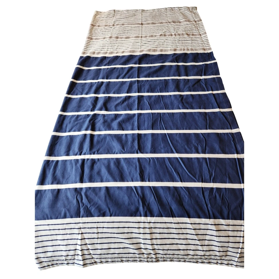 Tommy Hilfiger Cortina de Ducha Tobin Rayas RN #33699 Rayas Azules y Grises Foto 1 de 4