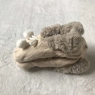 Joyspun Mujer Café Au Lait Pom Suave Imitación Piel Tejido Zapatilla Calcetines Zapato Talla 4-10 Foto 1 de 4