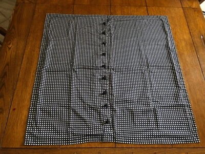 Ralph Lauren Navy Blue & white polka dots Euro Pillow cover button up style - Image 1 of 4