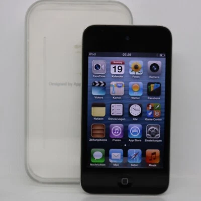 Apple iPod Touch 4th Generation 16GB MP4 Player - schwarz / bluetoothfähig - Bild 1 von 4