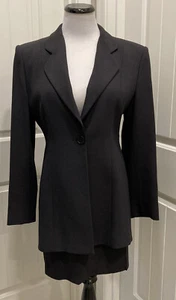 Emporio Armani Women's Skirt Suit Black SZ 44 Italy Short Skirt Sexy Read Below - Picture 1 of 22