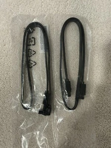 SATA III 6Gbps Data Cable Black 12CF1-2SAT1B 2-Pack - Picture 1 of 3