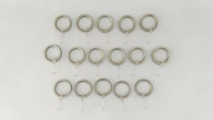 Gardinenstange-Metallringe 28 mm, mit Clip, Set 16 Stück - Bild 1 von 2