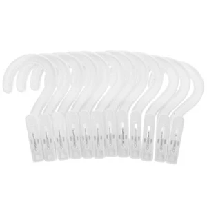 12 Pcs Clothes Hangers with Clips Clothespin Laundry Hooks Clothing Store - Picture 1 of 12