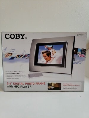 Coby 5.6" Digital Photo Frame with MP3 Player DP-557 ,( Open Box ) , New  - Image 1 of 4
