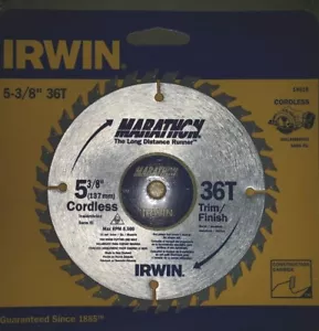 Nuovissima lama circolare in acciaio IRWIN 5-3/8" 36T SPEDIZIONE GRATUITA - Foto 1 di 5