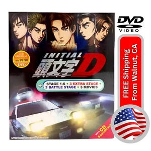 ORIGINAL DVD INITIAL D COMPLETE SET (Full Series + Movies + CD OST) USAShipping - Picture 1 of 7