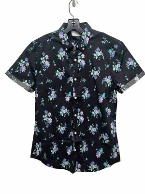 ASOS Men’s Size XL Skinny Fit Floral Short Sleeve Button Up New - Image 1 of 4