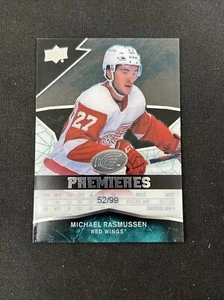 2018-19 Michael Rasmussen Upper Deck Ice Rookie Premieres RC /99 - Picture 1 of 2