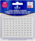 DMC Floss Number Stickers