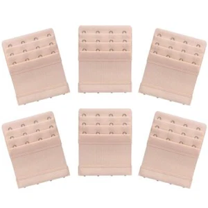 6 Pieces Women's Soft Comfortable Elastic Bra Extenders Bra Extension Strap - Picture 1 of 6