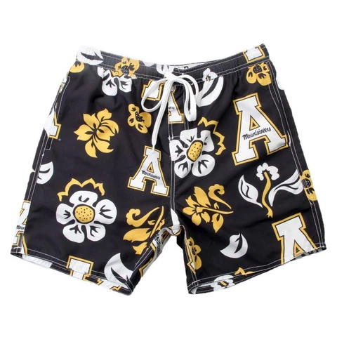 Men's Appalachian State Swim Trunks Floral Swim Shorts Cover