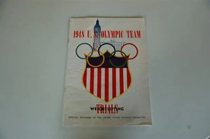 Programa de pruebas del equipo olímpico de levantamiento de pesas de Estados Unidos 1948 con Williams, anuncio musical - Imagen 1 de 5