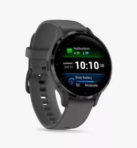 Garmin Venu 3S Smartwatch 41mm GPS 30 Sports apps Sleep Coaching Grey - Picture 1 of 5