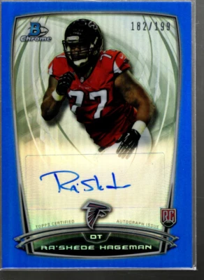A1415- 2014 Bowman Chrome Rookie Autographs Blue #RCRARSH Ra'Shede Hageman /199 - Image 1 of 2