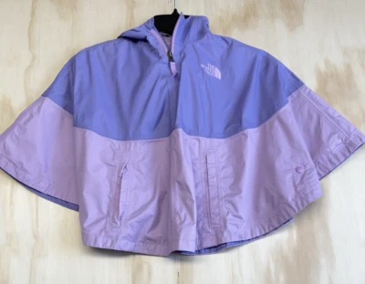 The North Face Camille Rain Poncho Girls Purple Colorblock Dry Vent Size XXS - Image 1 of 4