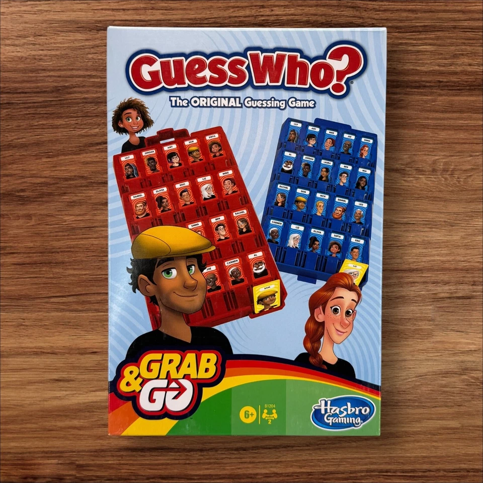 Hasbro Gaming Guess Who? Grab & Go Portable Travel Board Game Ages 6+ 2 Player - Image 1 of 4
