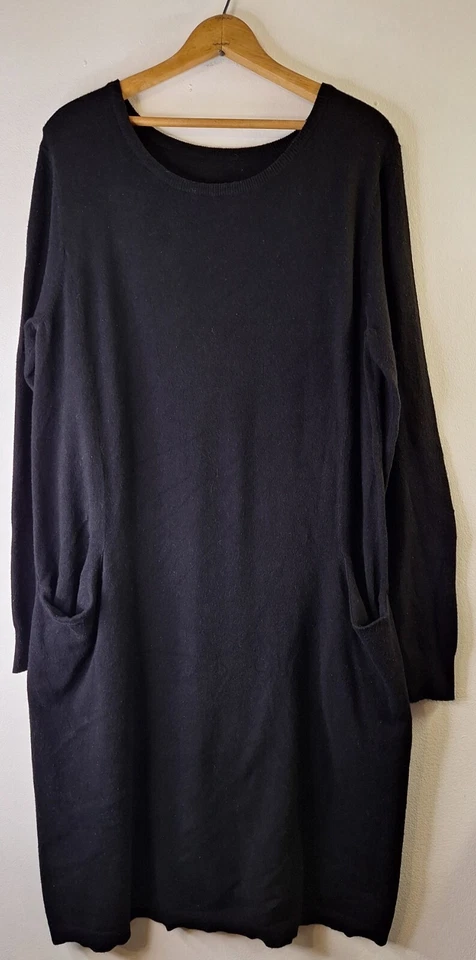 Vestido Suéter SUNDANCE Talla XL Bolsillos Minimalista Clásico Lagenlook Informal Maduro Foto 1 de 4