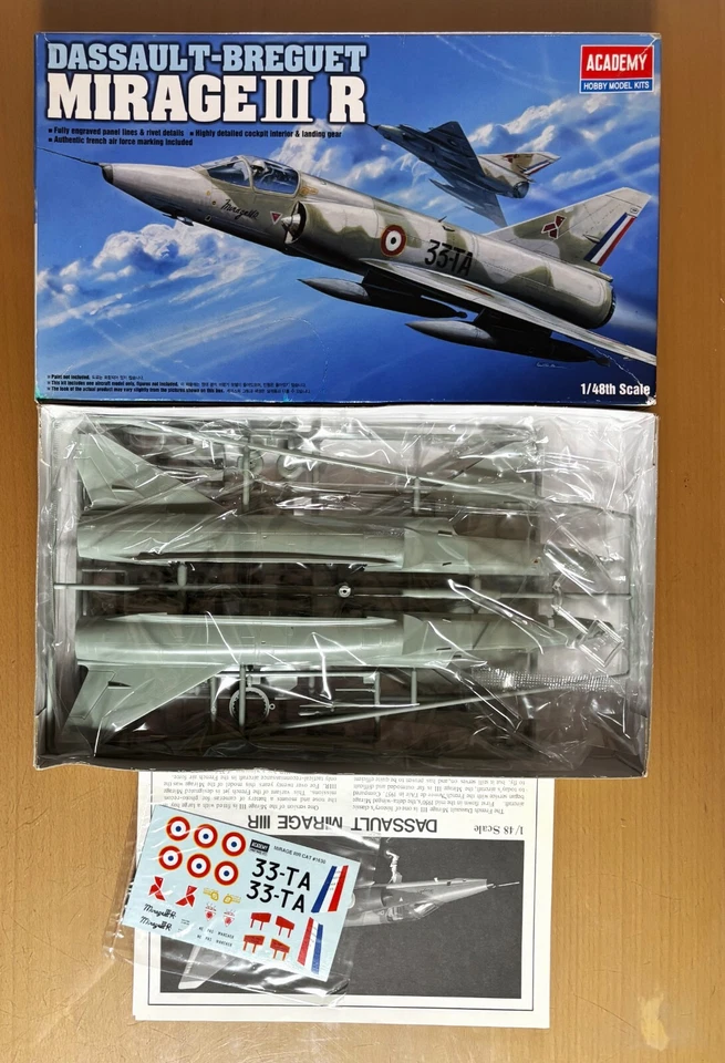 ACADEMY 1630 - MIRAGE III R - 1/48 PLASTIC KIT - Immagine 1 di 1