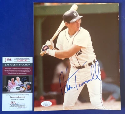 Alan Trammell Signed 8x10 Photo Baseball Detroit Tigers JSA AQ69290 - Image 1 of 3