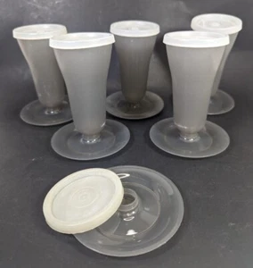 Tazas de postre Tupperware Parfait gris + tapas transparentes (juego de 5) - Imagen 1 de 5
