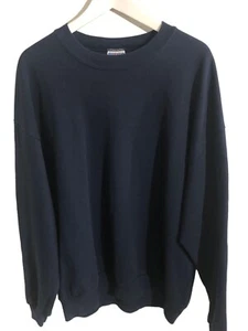 Vintage USA Jerzees NuBlend Sweatshirt Herren 2XL unbedruckt marineblau Rundhalsausschnitt 50/50 - Bild 1 von 9