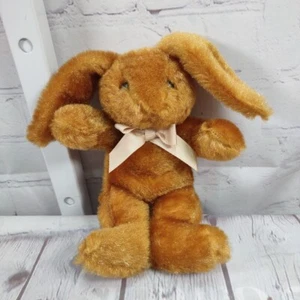 Floppy Ear Brown Bunny Bean Bag 8" Plush Stuffed Animal Easter - Picture 1 of 5