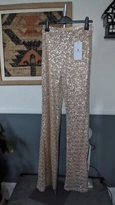 Forever Unique Sequin Pants Trousers Size 6/8 Bnwt - Picture 1 of 5