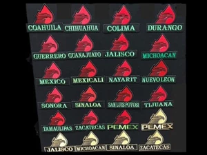 Mexiko Staaten Pemex Stickerei Aufnäher Bügeleisen maßgeschneidert - Bild 1 von 1