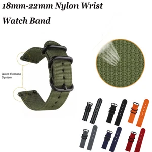 Correa de reloj de nailon militar duradera 18 mm 20 mm 22 mm correa de repuesto de liberación rápida - Imagen 1 de 19